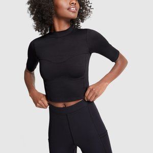 G. Sport mock neck crop top